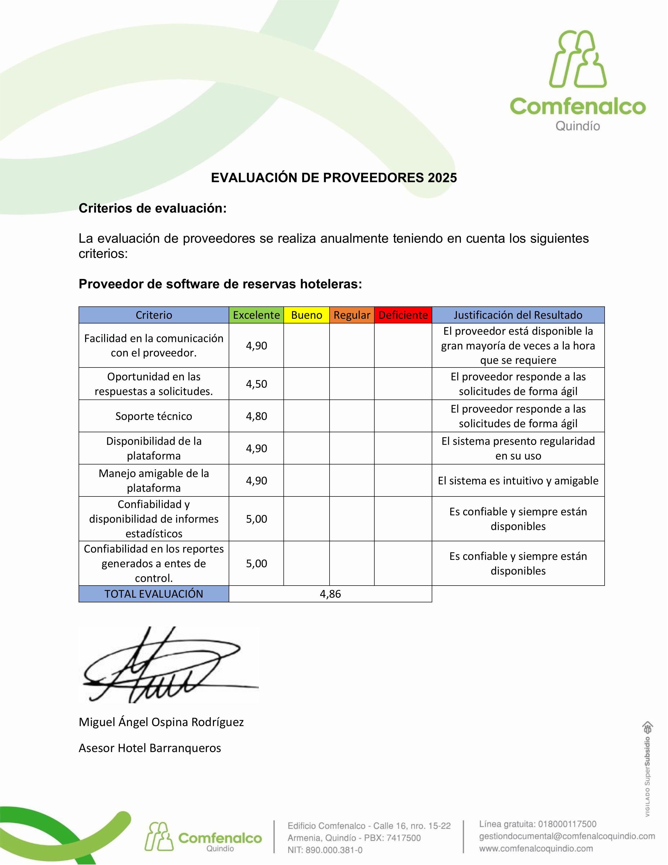 Certificado de Excelencia